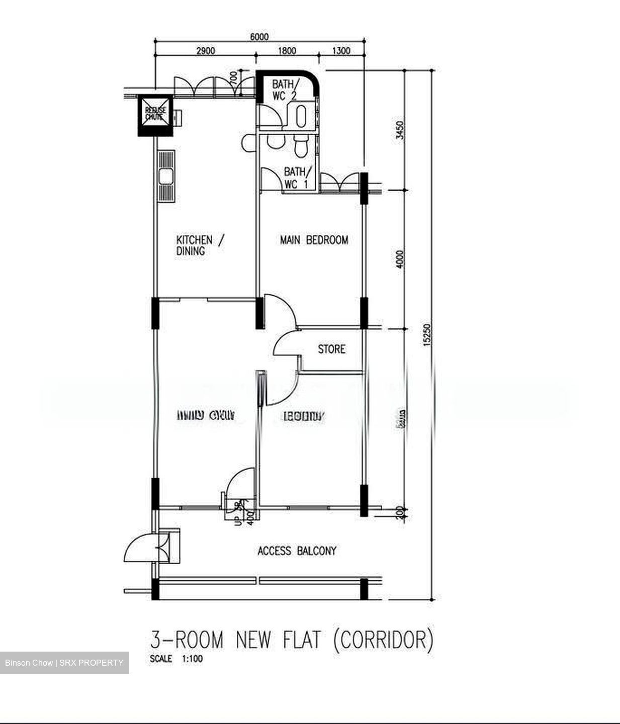 Blk 327 Hougang Avenue 5 (Hougang), HDB 3 Rooms #638316381